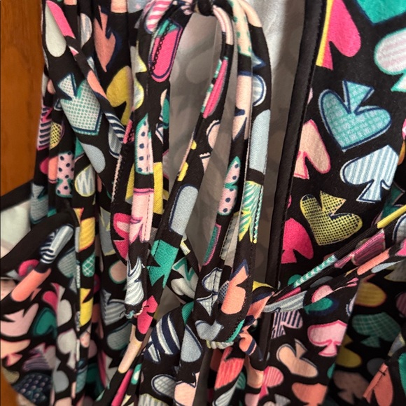 Kate Spade Multicolor Heart Pattern Robe - Picture 5 of 6